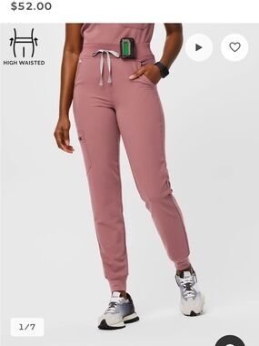 FIGS High-Waisted Women's Jogger in Mauve